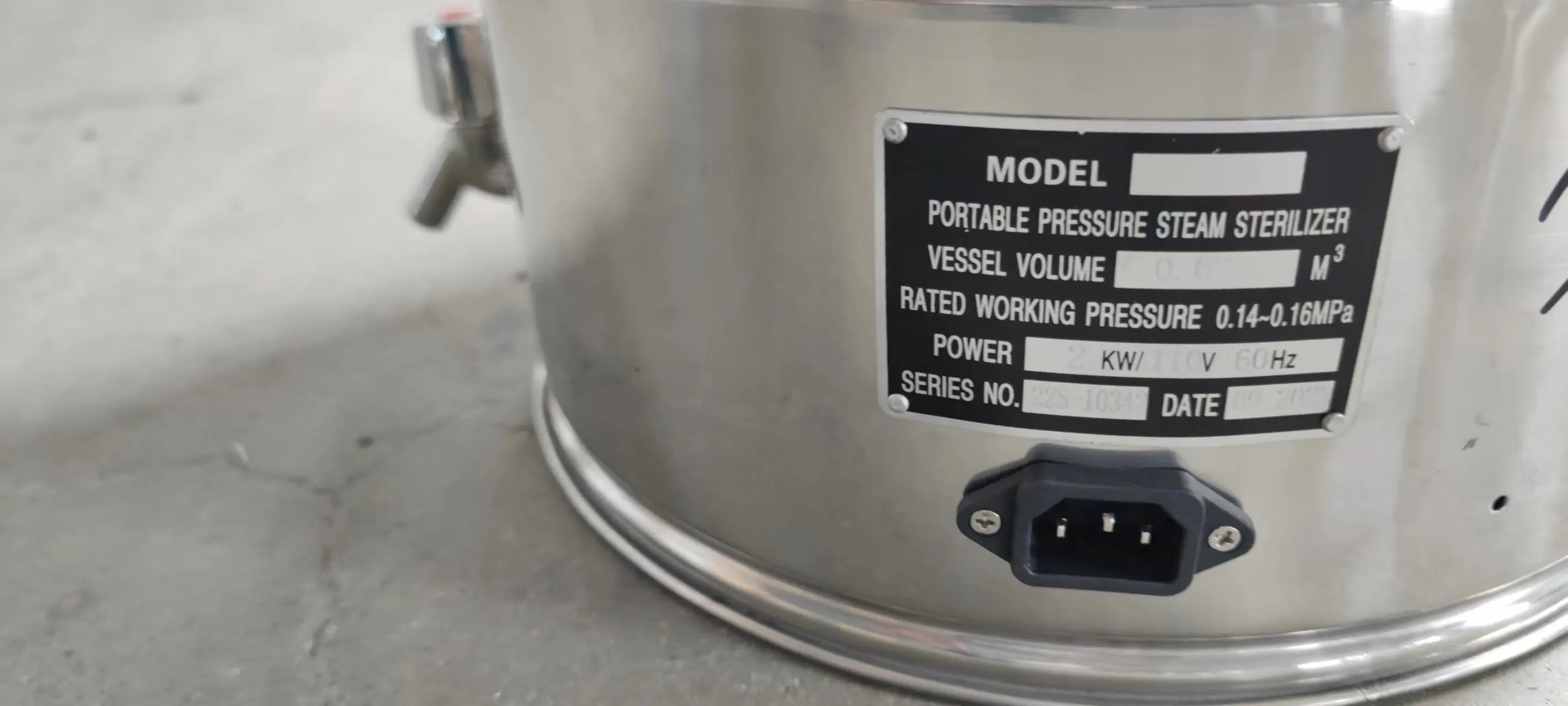 Autoclave 24 Liter Food Instruments Accessories Jar glass steam Generator for sterilizer