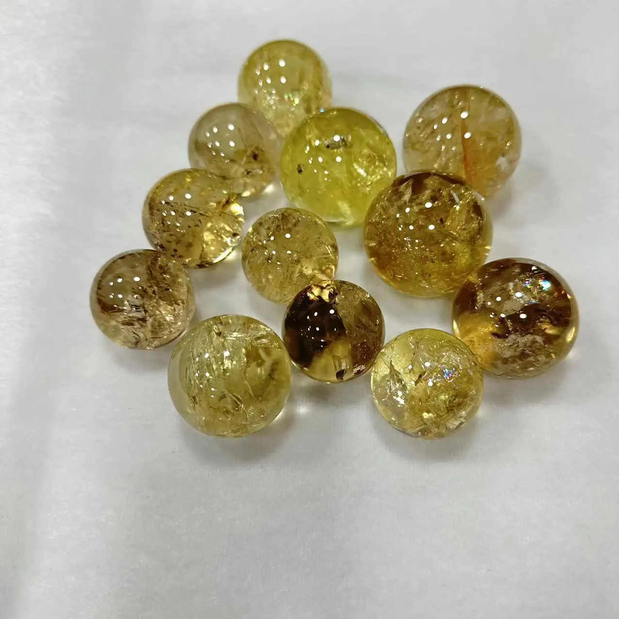 high quality spiritual crystal ball healing stones natural citrine quartz crystal spheres for Reiki