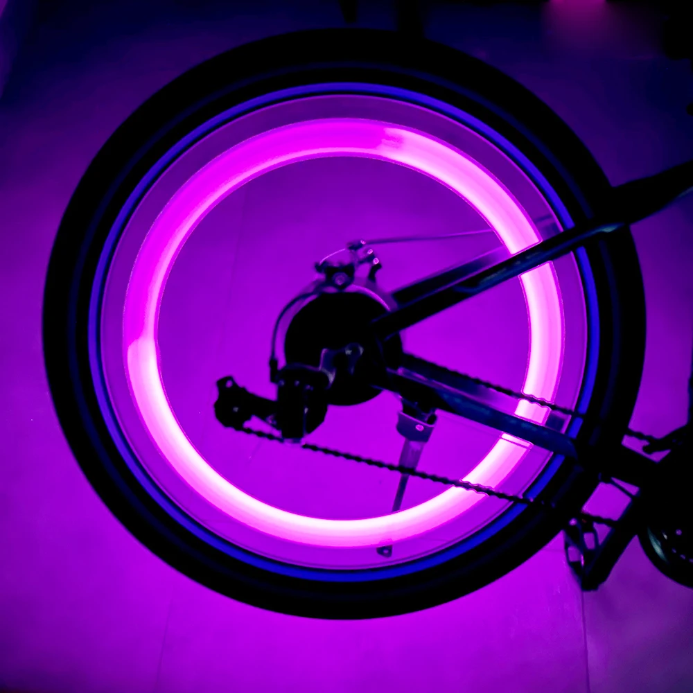 Bicycle Silicon Flashing Led Bike Wheel Lights Bike Portable Wheels Lights Willow Leaf Spoke Lights Cycling Accessories
