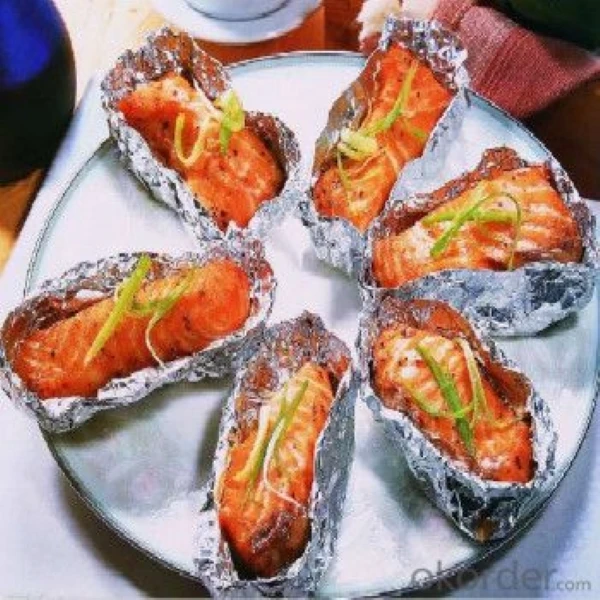 Aluminum foil roll15 micron non-stick disposable Wrapping Food oven friendly