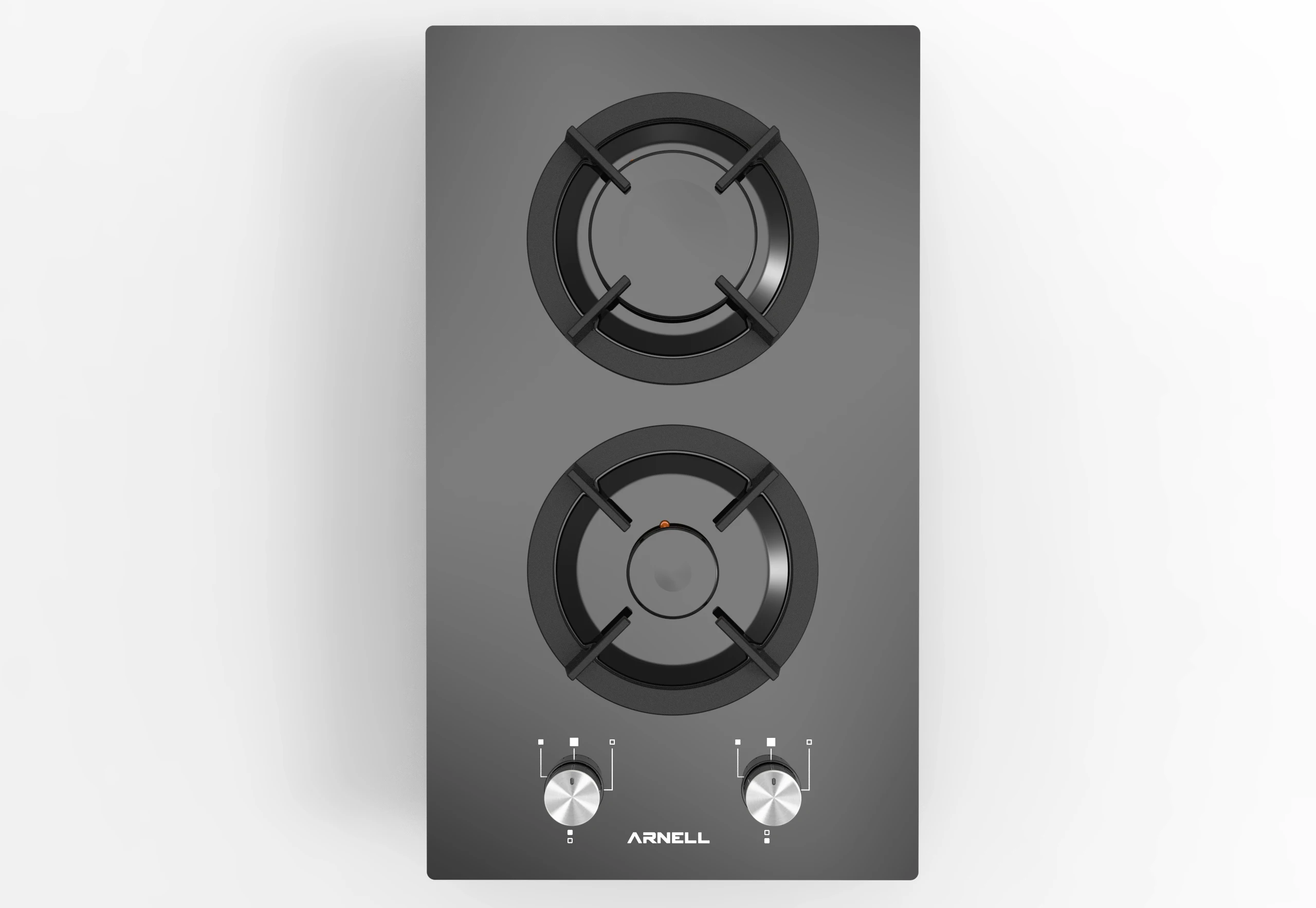 Domino 2 Burner Gas Stove 3 Years Tempered Glass Surface Free Spare Parts Electric/Battery Operated Outdoor Use Ceramic/Glass