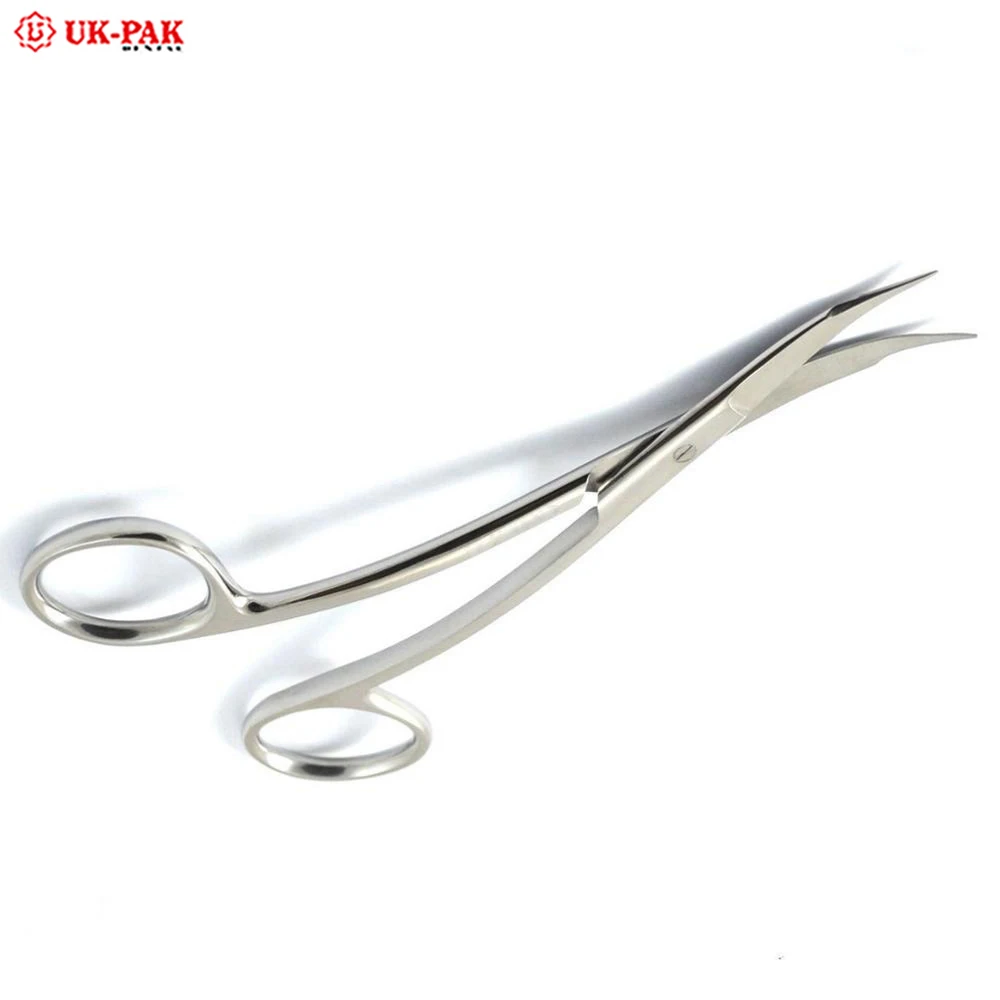 Surgical Goldman Gum Scissors 13cm Double Curved Dental Gum & Tissue scissor