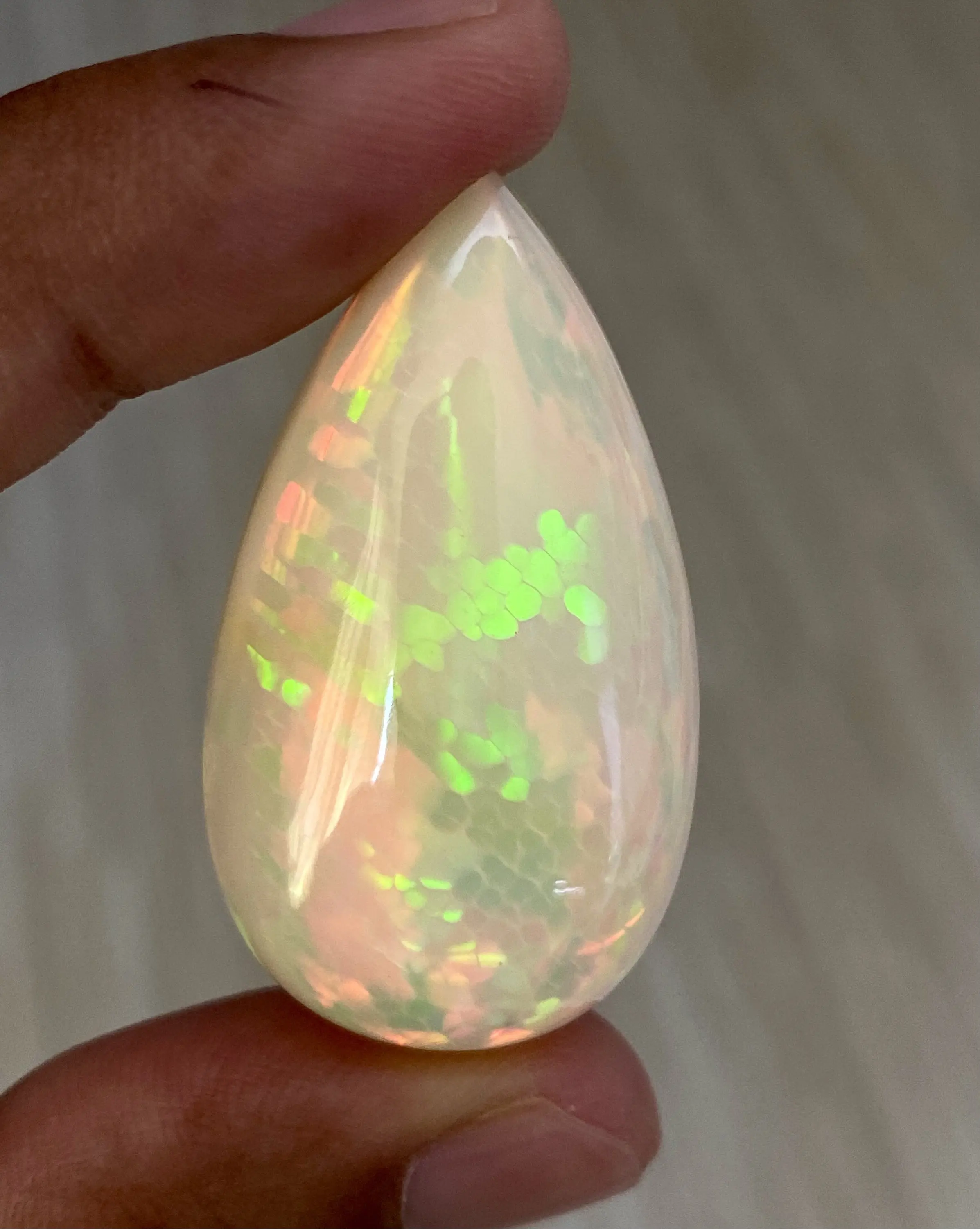 Natural Fire Opal Pear Shape Multi Gemstone color Jewelry Making Stone Beautiful Fire Color