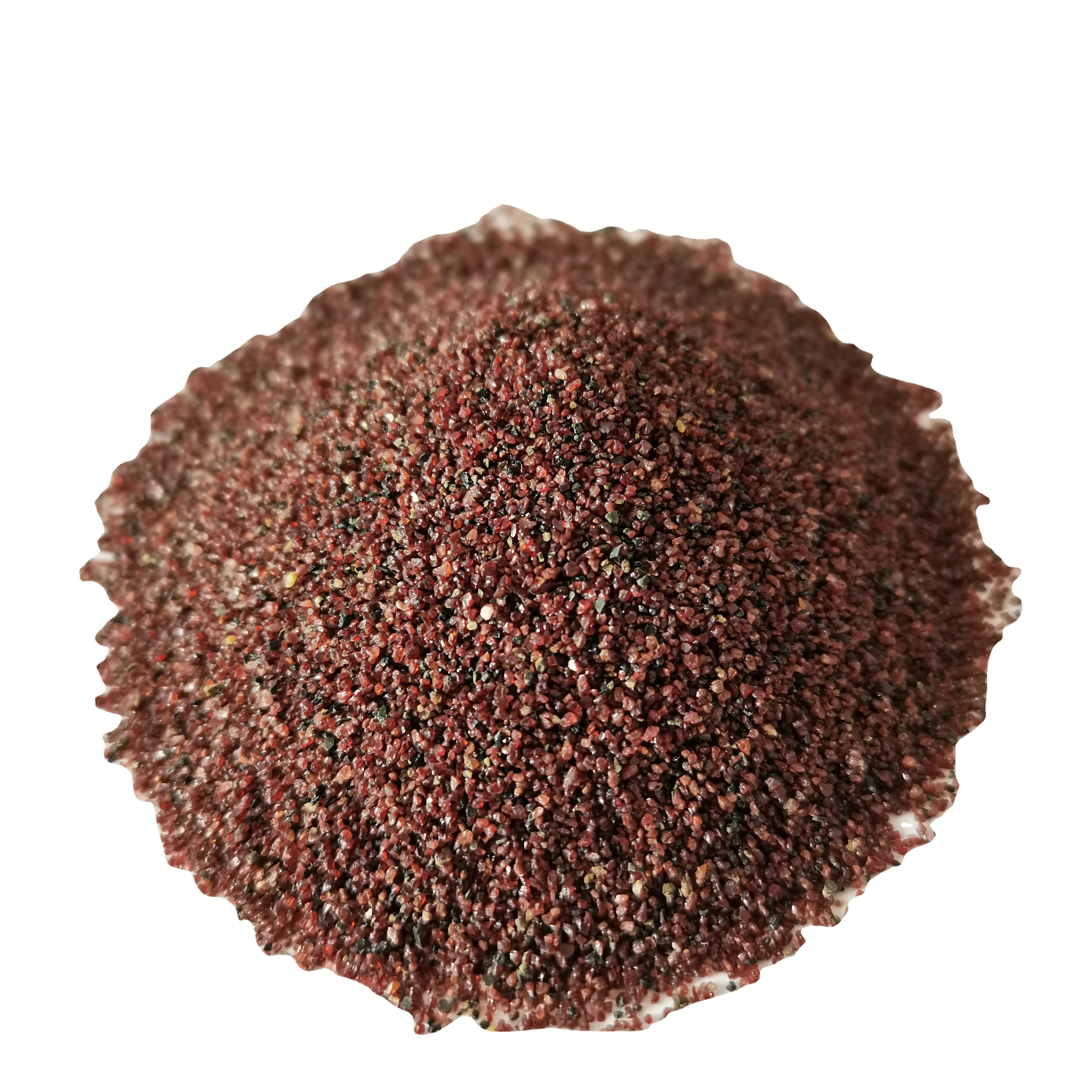 Natural Raw Material Red Rough Almandine Sand 30/60mesh Blasting Abrasive Grit Garnet