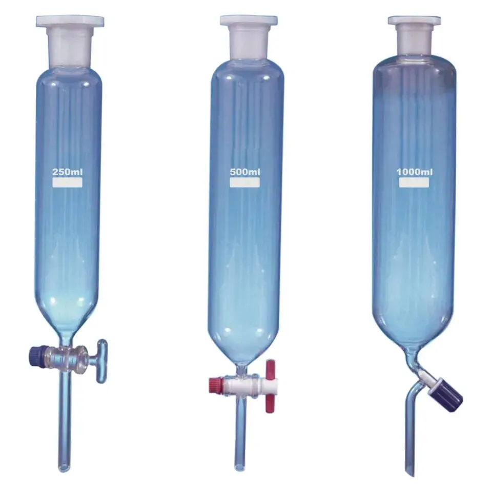 Dropping Funnel Plain widely used in laboratories for the controlled drop-wise transfer of fluids and cylindrical in shape.