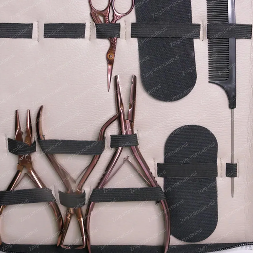 Multi Function Hair Extension Tool Kit With Pliers, Hook, Needles, Comb, Scissors, Made By Zorg International