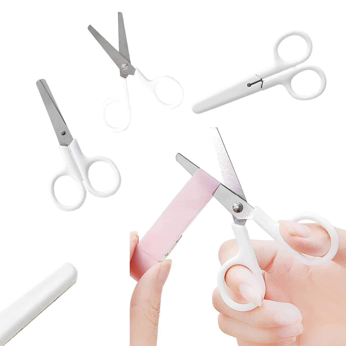 Multipurpose Scissors Sharp Shears Comfort-Grip Scissors for Office Home School paper craft plastic handle scissors