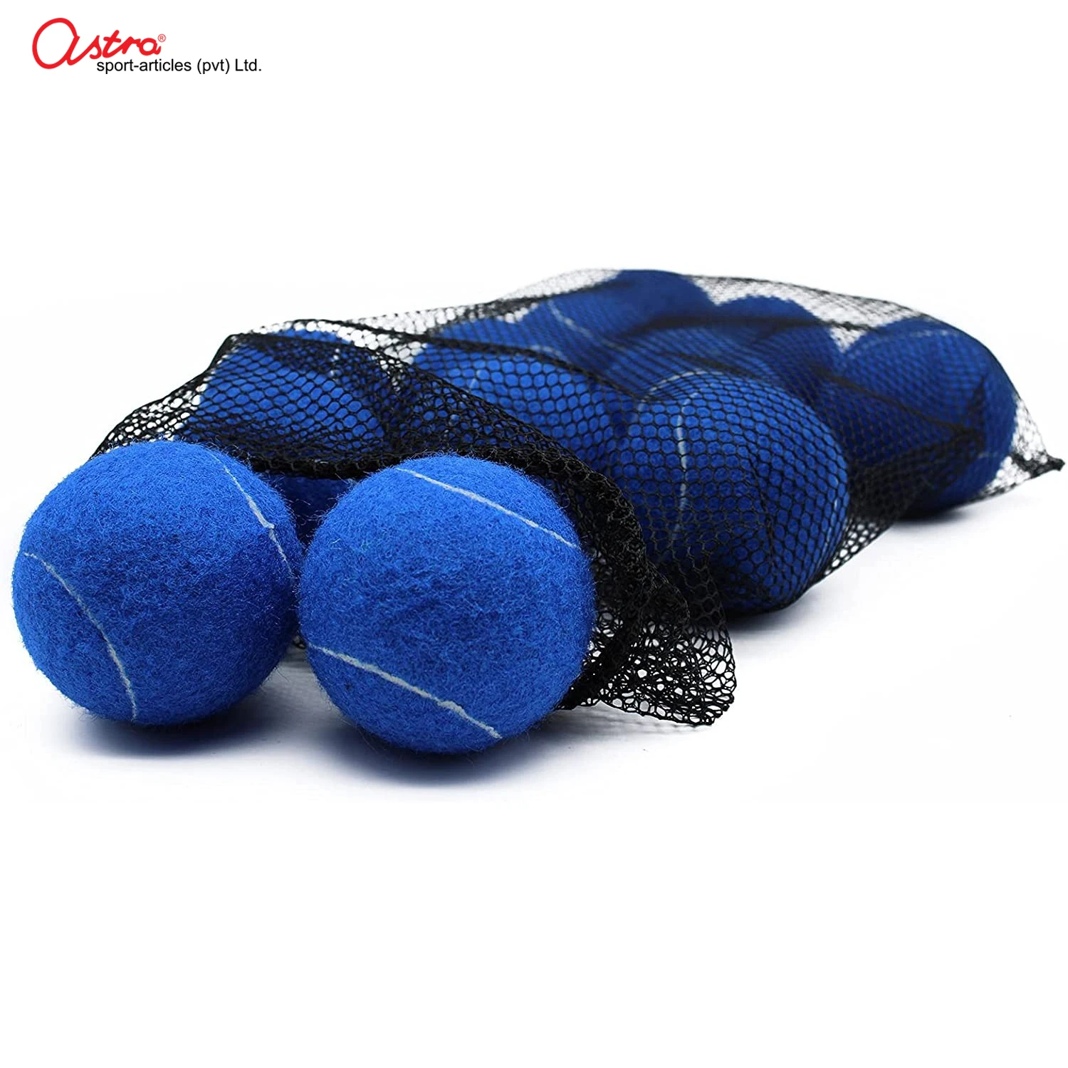Solid Blue Color High Quality Advanced Training Tennis Balls with Mesh Bag Sports Practice Balls Playing Tennis balls
