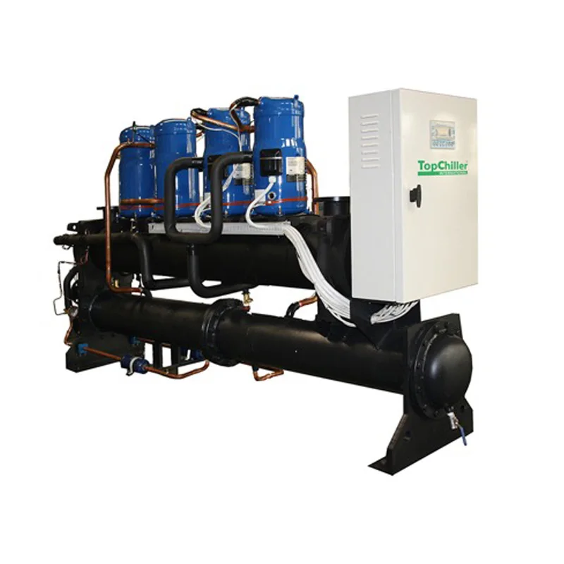 Cheap Factory Price 25TR Industrial Cooling System 100kw 30HP Water Cooled Chiller Model With Shell and Tube Heat Exchange