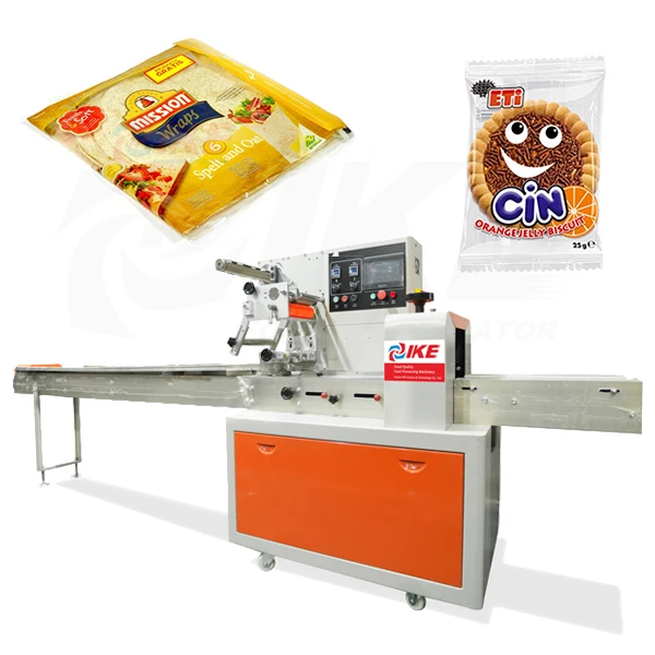 IKE Individual ice cream sandwich cookie horizontal packing packaging machine