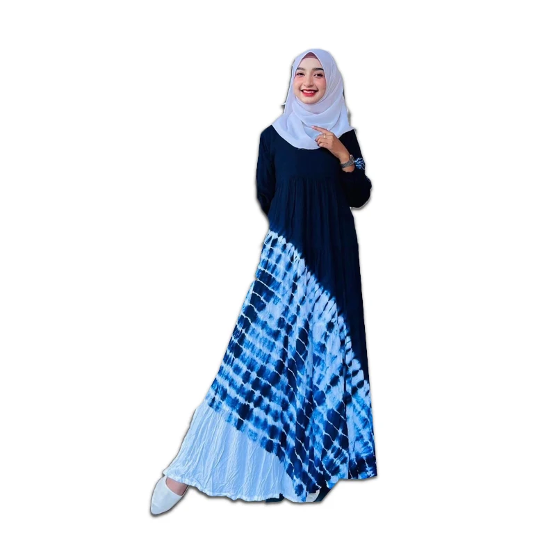 Tie-Dye Clothing Dress Comfortable Muslim Clothing & Accessories Non-Discoloration Colorful Comfortable