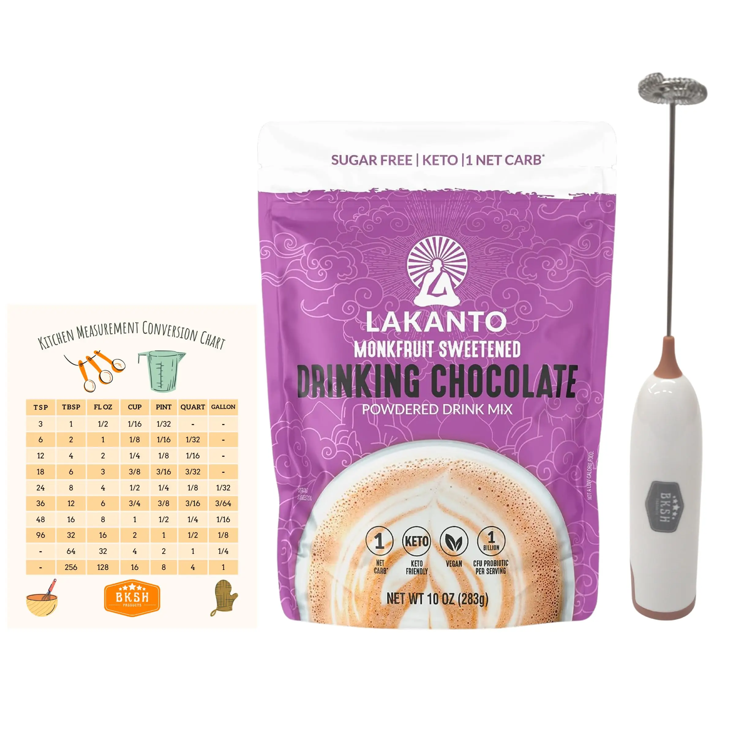 Gourmet Drinking Chocolate  Sugar Free Keto Friendly Low Carb Cocoa Powder Mix