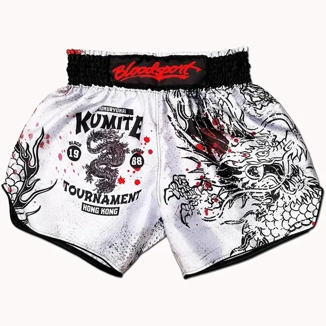 Wholesale Sublimation Muay Thai SHorts Sublimation Customized Kickboxing Short For Men