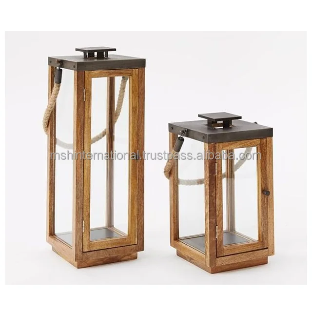 Wooden Design Candle Lantern Home Decoration Metal Candle Holder Black Moroccan Lantern T Light Lantern By Arts Impression
