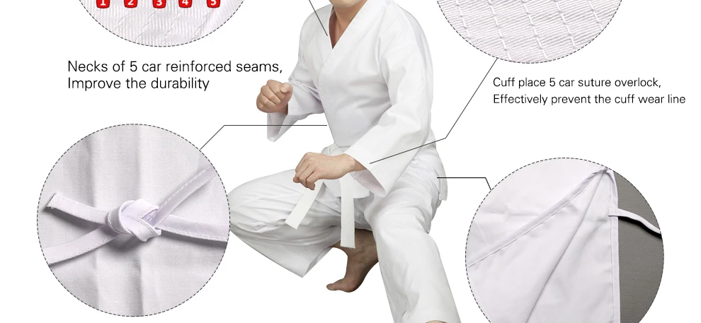 Wholesale Factory Custom Logo Martial Arts Judo BJJ Gi Kimono Jiu Jitsu Karate Suit WTF Taekwondo karate suits