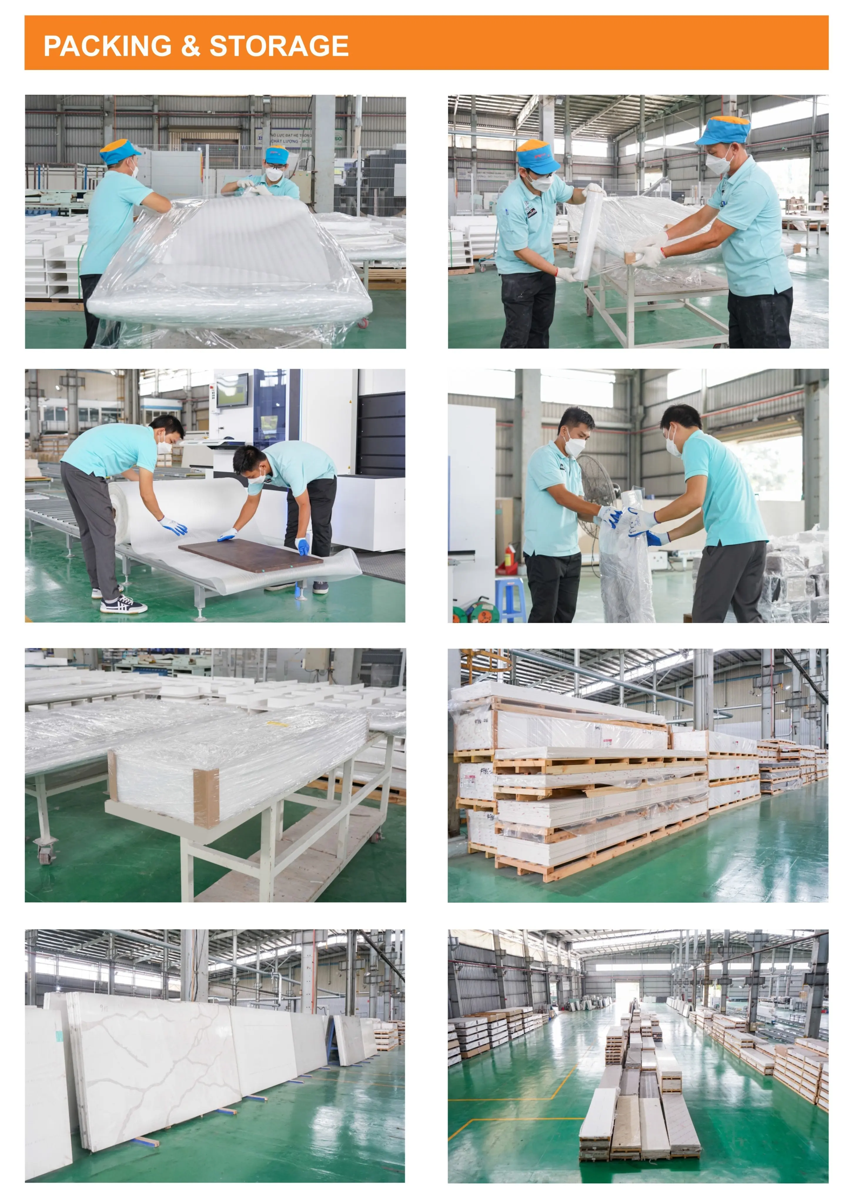 Calacatta White Quartz Veins Artificial Stone Kitchen Table with Competitive Price Sale Choice Top Edge