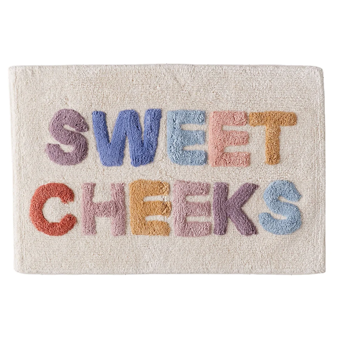 Custom pattern modern Washable Bathroom Bath Rug, cotton bath mats