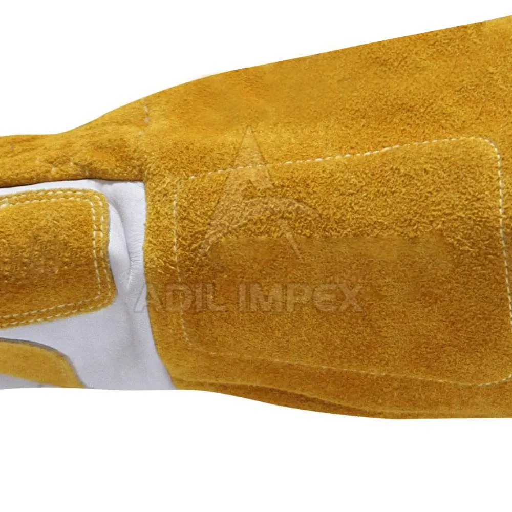 Wholesale Leather Welding Gloves Cowhide Split Leather Factory Manufacturing High Quality Safety Welding Gloves