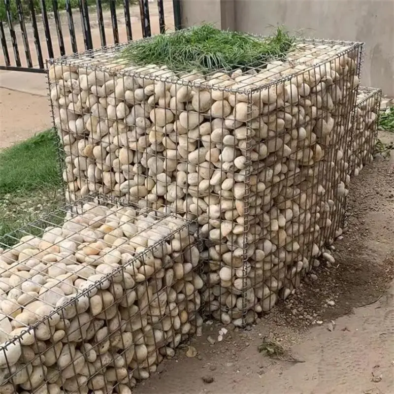 Galvanized Metal Gabion Basket Wire Mesh Security Fence Planter and Retaining Wall Durable Fencing Gabion Baskets