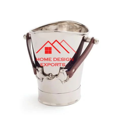 Luxury Nickel Finished Metal Rain Deer Ice Bucket For Events and Party Wine Bottle Cooler