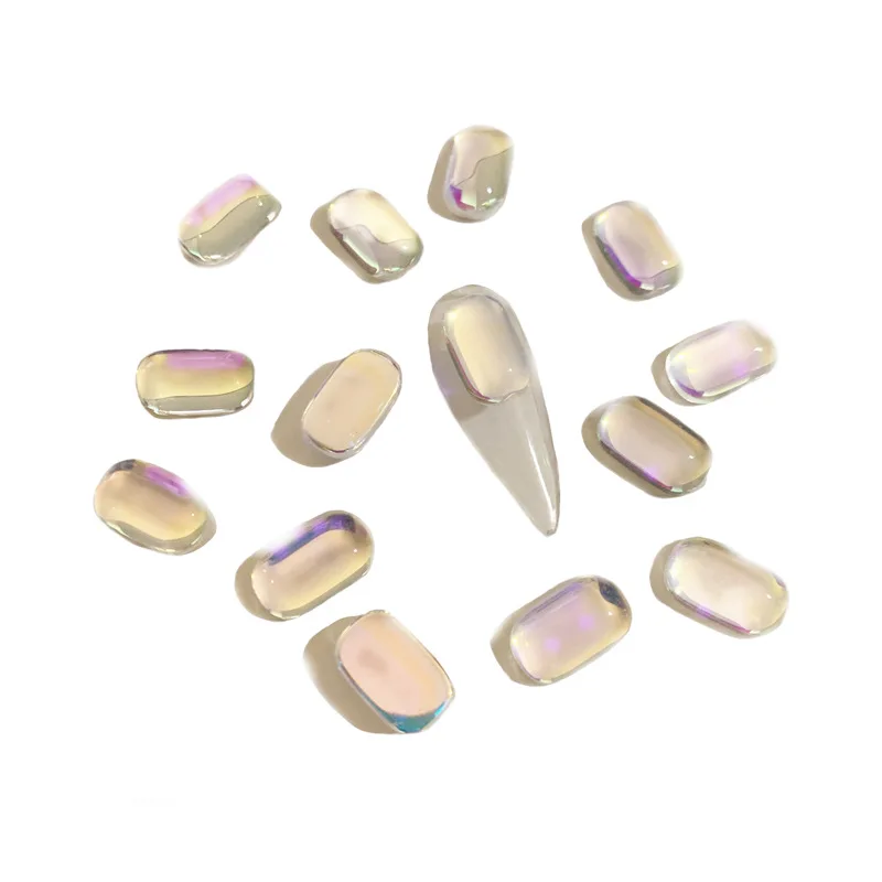 Dongzhou Ice Cubes Mixed Size Glass Crystal Stone Flat Back Rhinestones For DIY Nail Bags Art Crafts