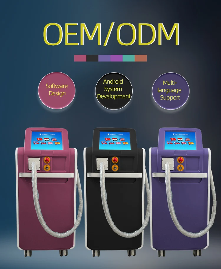 Diode laser hair removal laser professional Skin Rejuvenation fiber coupled laser diode module device