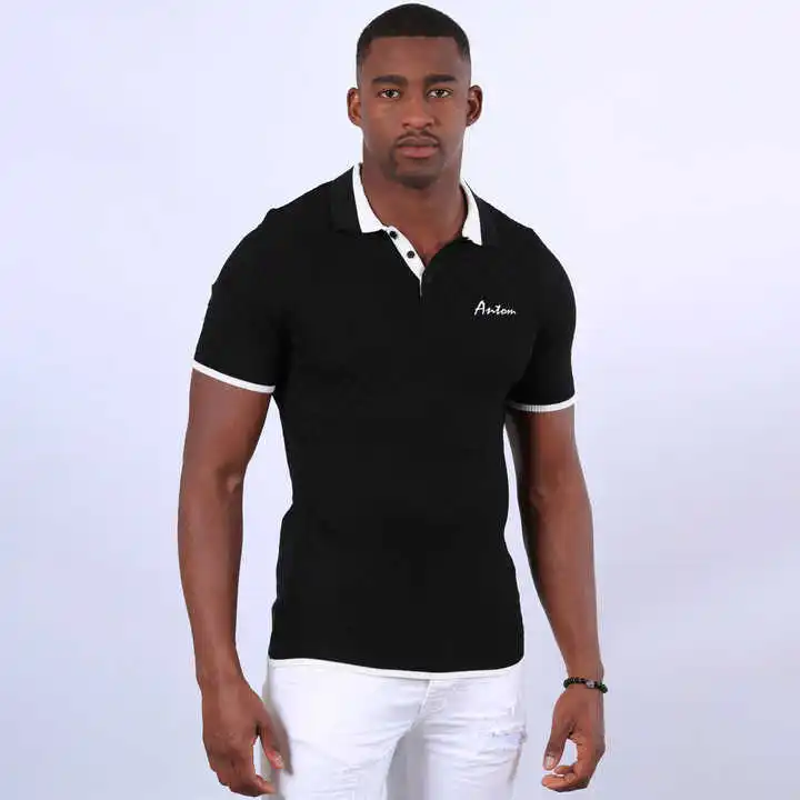 Custom Style Casual Plain Short Sleeve For Mens Polo T Shirts 100% Cotton Embroidered Plus Size Polo Shirts