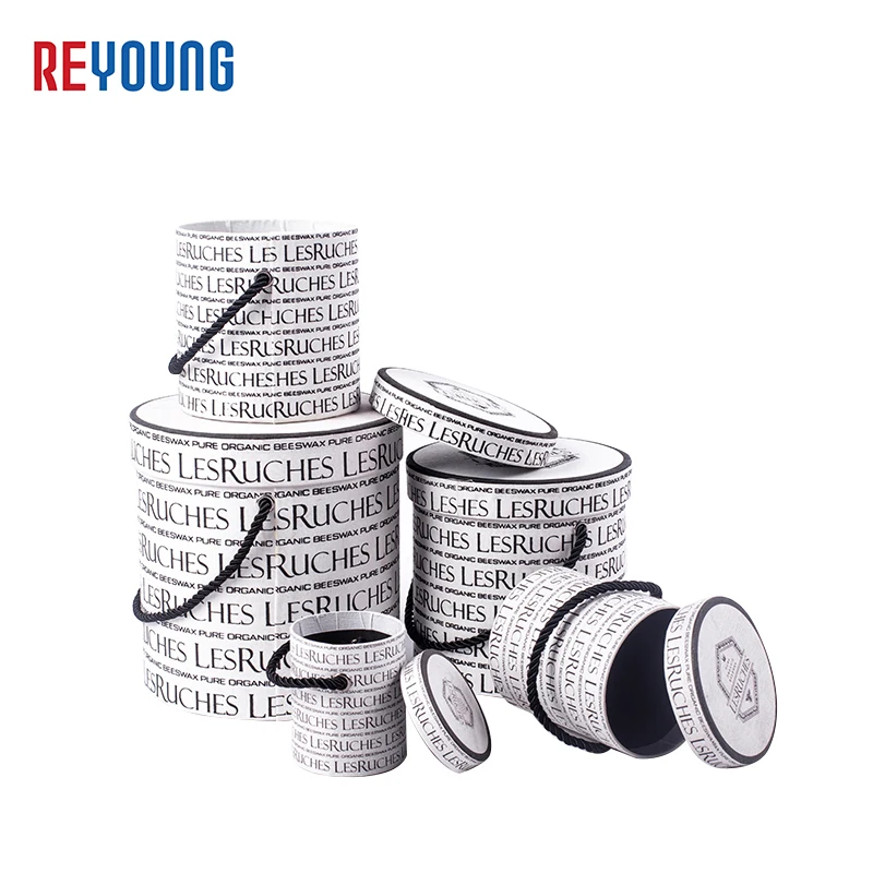 Custom Large Paper Round Gift Womens Round Hat Box Elegant Black And White Round Shape Velvet Lid Hat Box For Flowers