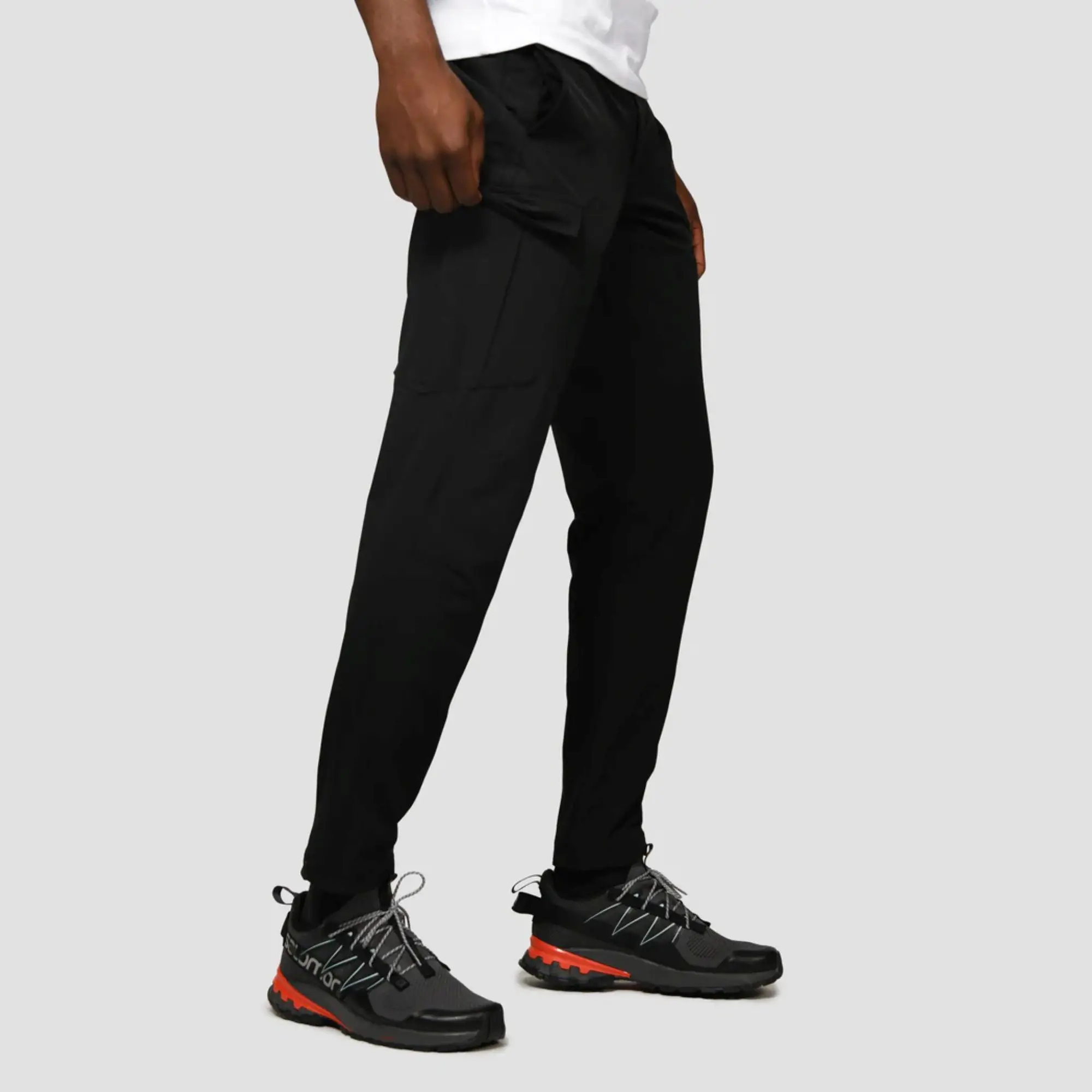 OEM Custom Mens Nylon Cargo Jogger Tactical Pants Windbreaker Custom Polyester Nylon Mens Printed Logo Jogger Custom Pants Men