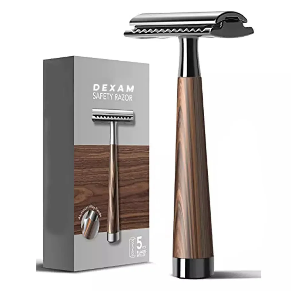 Dexam Double Edge Safety Razor Handle Razor Eco-Friendly Razor for Shaving Stainless Steel