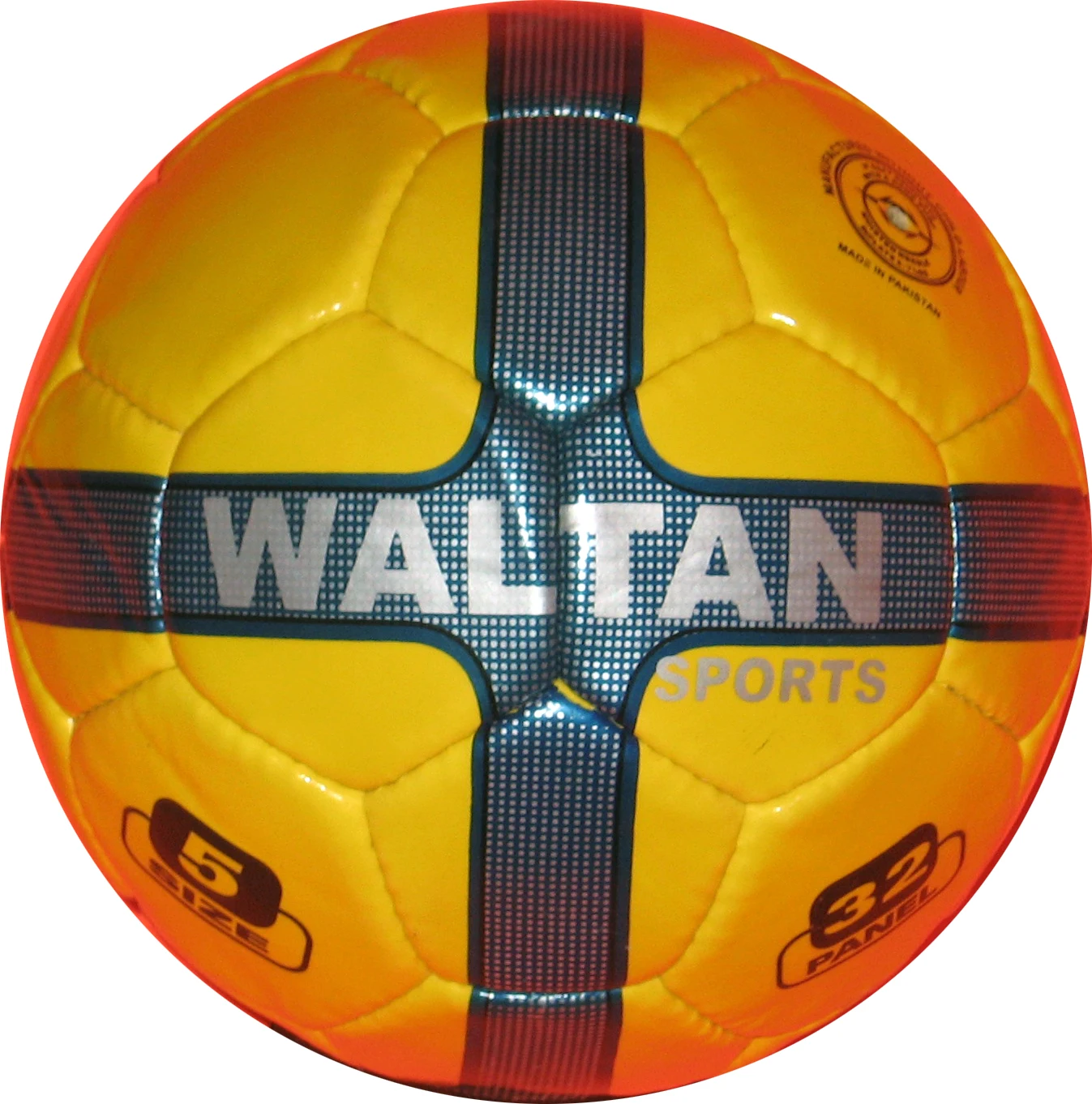 Waltan Sports Promotional Soccer ball PVC TPU PU Size 5 Machine Stitched