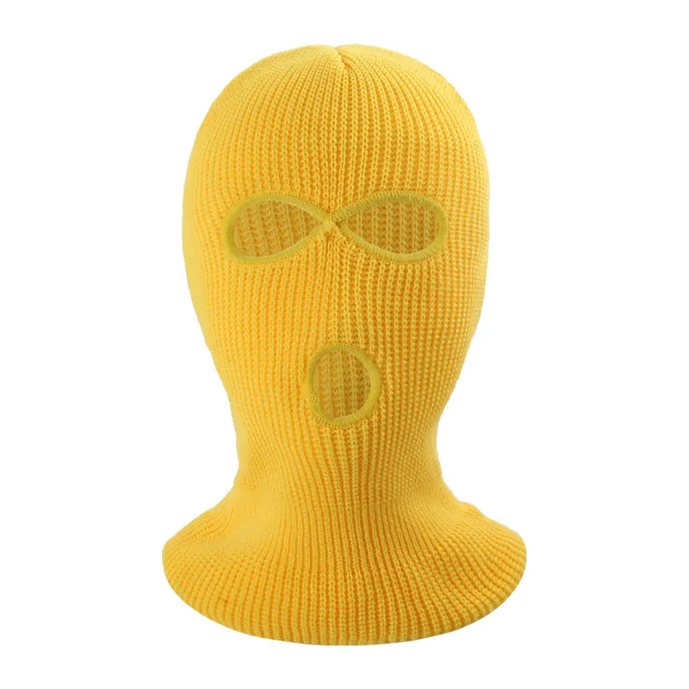 Cross-border new winter warm cycling mask outdoor sports skiing knitted three-hole hood neck guard cold protection scarf