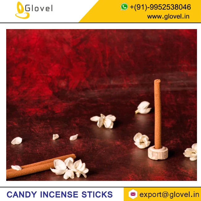 Best selling candy incense sticks with flat box packing with perfumed incense sticks safe low smoke best exporter from India