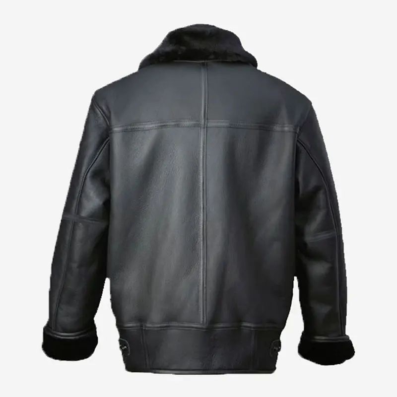 Top Quality Distressed Leather Coar Aviator Pilot Leather Jacket Coat