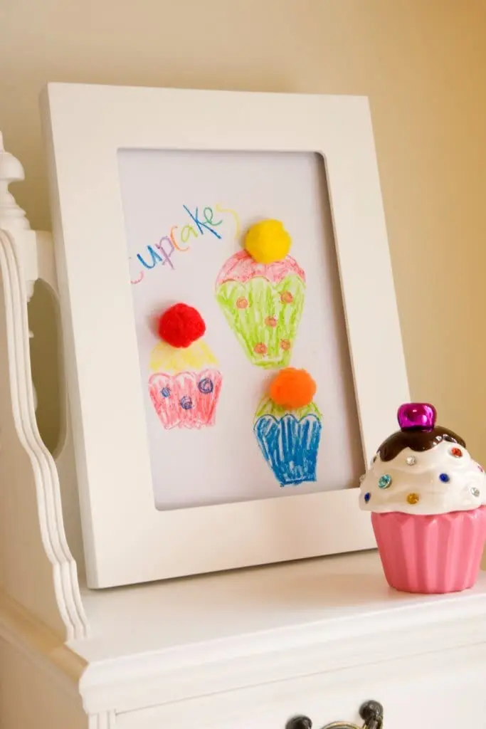 Customized  Wood Photo Frame Wood Frames for Kids Artwork