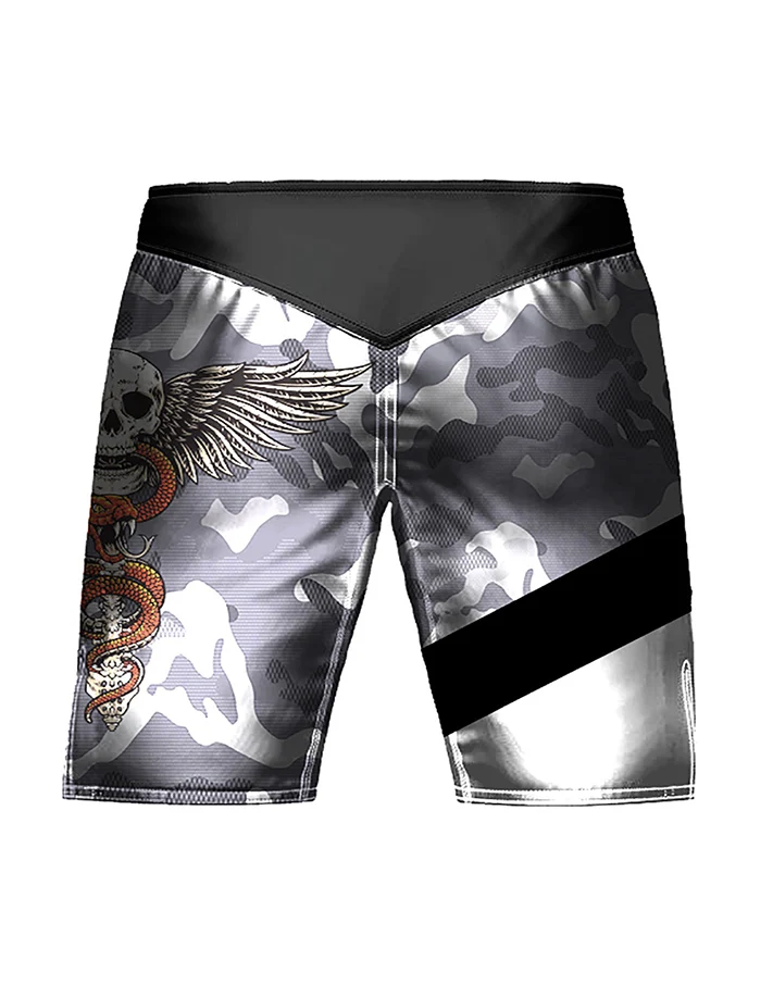 High Quality Cotton Camouflage Printed MMA Shorts Comfortable and Durable Kick Boxing Sashiko for Martial Arts