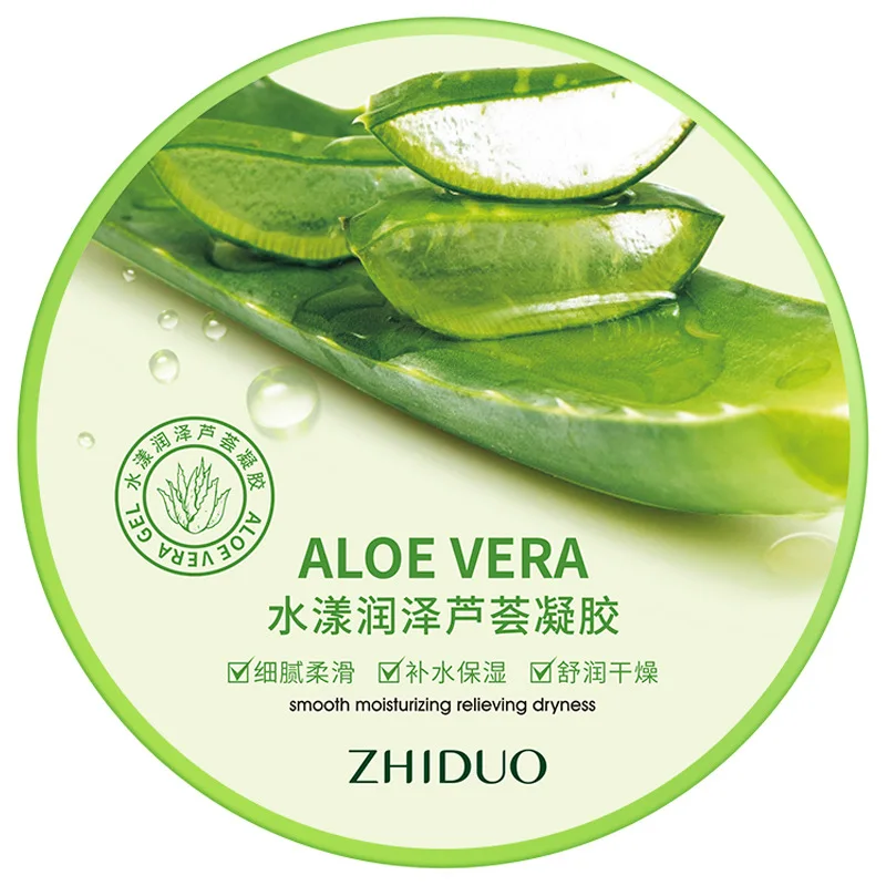 OEM ZHIDUO wholesale Body Skin Care Moisturizer Skin Lightening Moisturizing Soothing 100% Pure Natural Organic Aloe Vera Gel