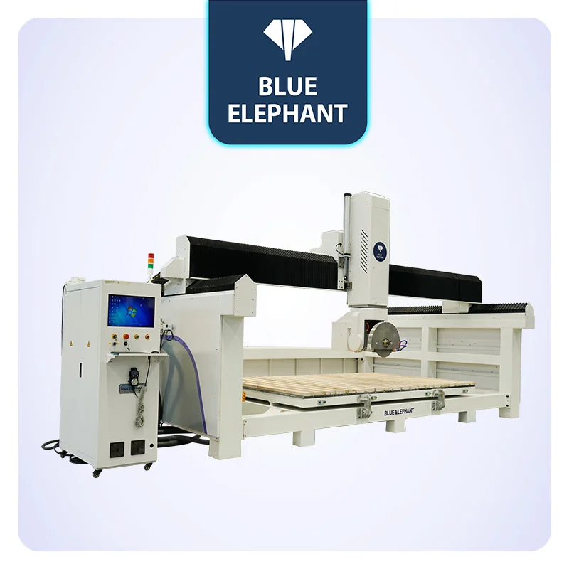 5 Axis Cnc Stone Bridge Saw Cnc Stone Cutting Machine For 3D Carving And Cutting Quartz, Granite And Marble