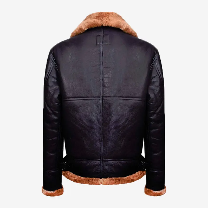 Winter Fur Collar Original Mens Leather Bomber Jacket Pu Jacket Faux Fur Collar Coats