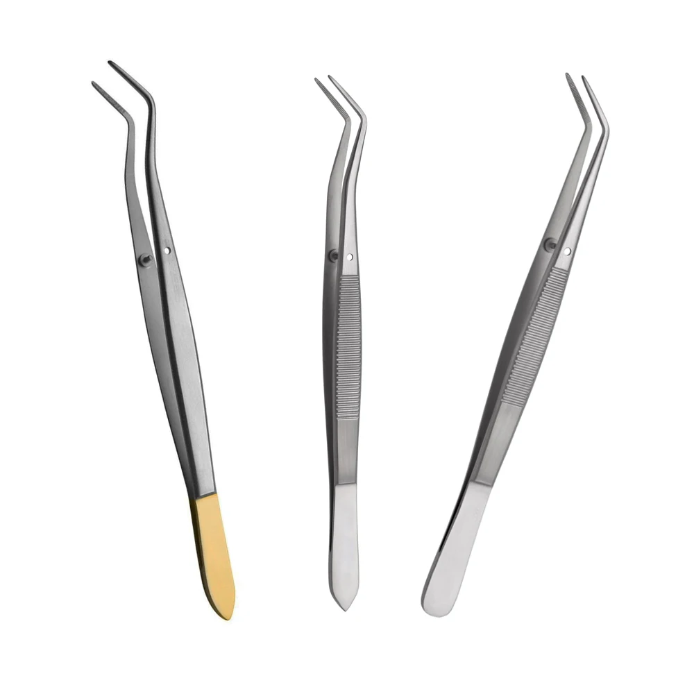 Professional Re-usable Quality Cotton Pliers Dental College Tweezers Dressing Pliers For Dentist Stainless Steel Dental Tweezers