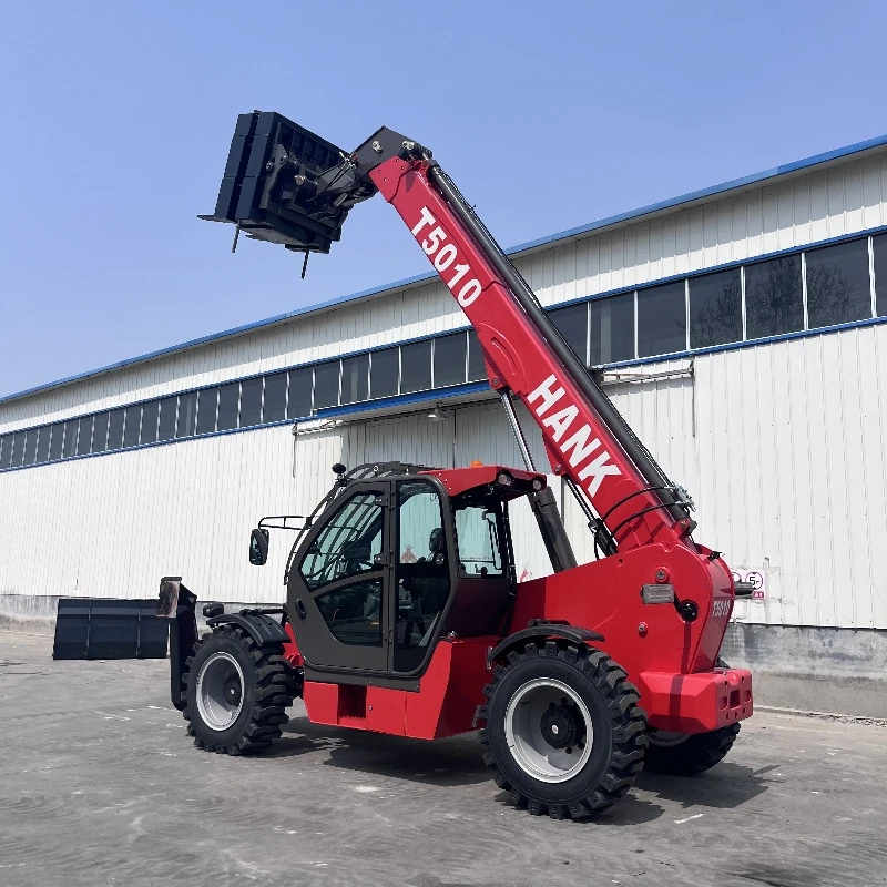 T5010 Hot sale Hydraulic telescopic boom forklift 4x4 powerful diesel engine 5 ton for building