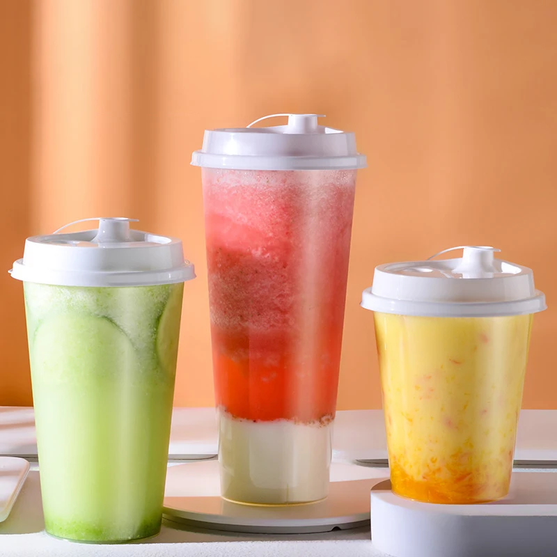 Factory direct sale disposable transparent PP cup milk tea cup 22 oz24oz shenzhen plastic cup