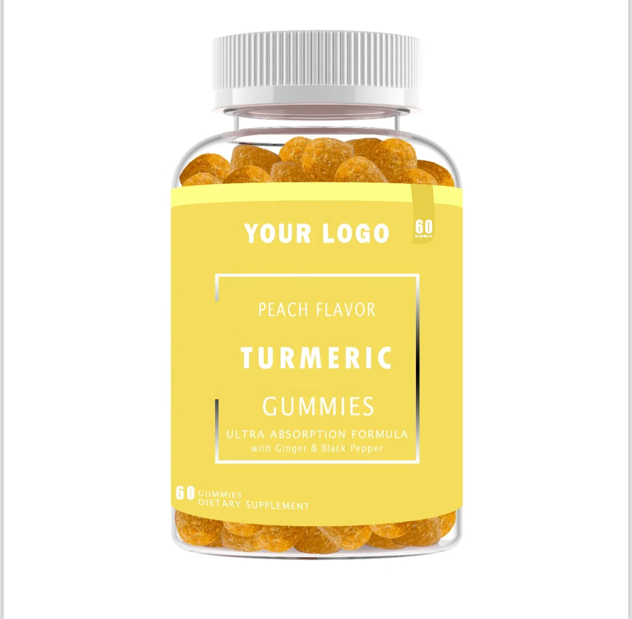 Antioxidants Immune Support Supplements Turmeric Gummies Healthcare Products Dietary Nutritional with Ginger