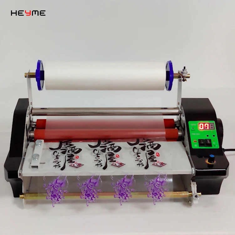 2023 Heyme 7 days to door A3 Laminator Roll To Roll Hot/ Cold Transfer PET Film A-B Film Laminating Machine for UV DTF Printer