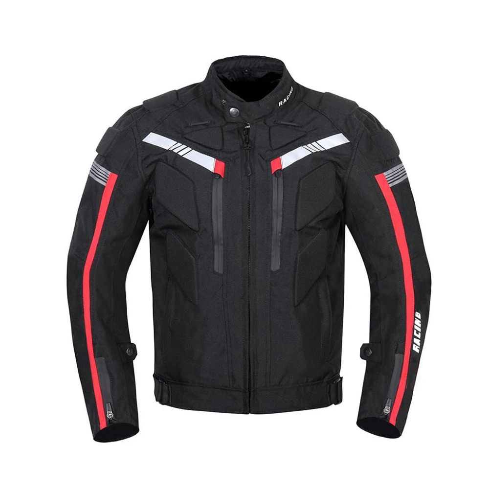 Design Your Own Motorbike Cardura Jackets in Black Color With Body Safety armor Durable Jackets
