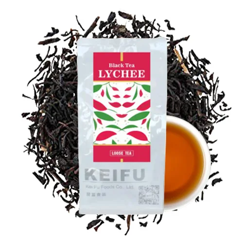 KEIFU - Lychee Black Tea Commercial Loose Tea OEM/ODM for Bubble Tea Drink 600g