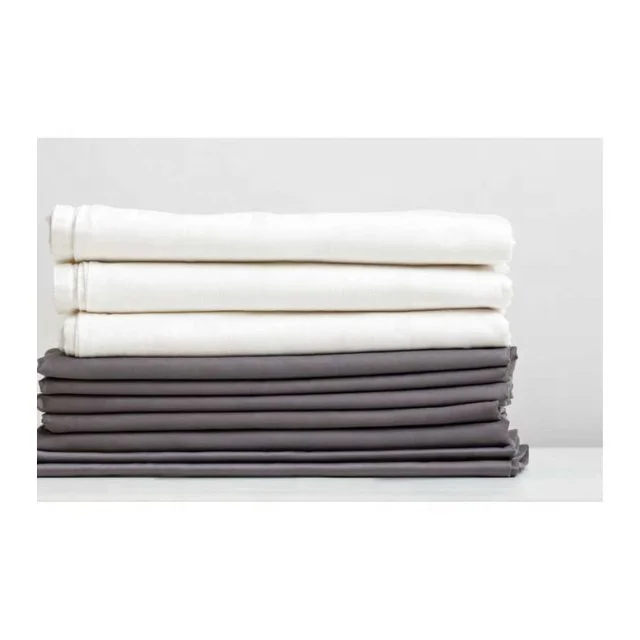 Plain Black White Range Suitable Bed Single Embroidered Simple Solid Aloe Cotton Brushed Mattress Cover Wholesale Bedspread