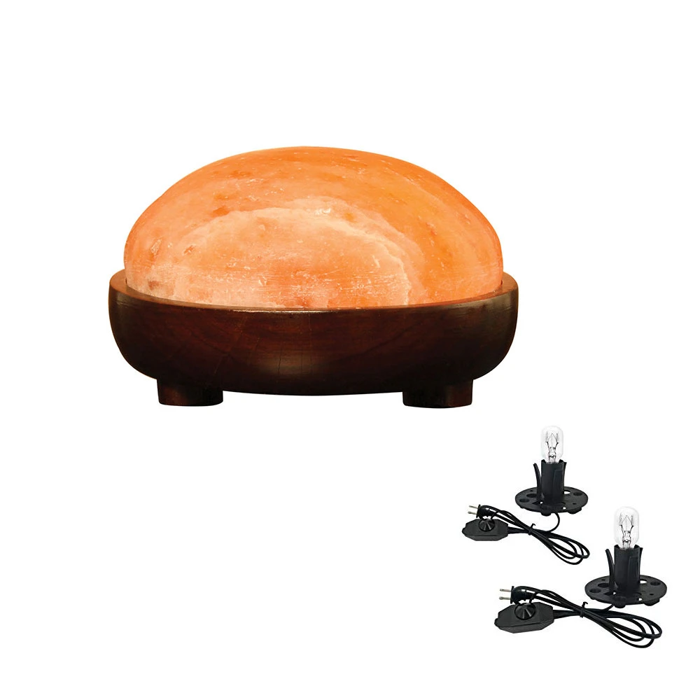 Wholesale 2024 OEM  Crystal Natural Pink Himalayan Dome Shape Feet Detox Salt Lamp Detox Massage Manufacturer From Pakistan