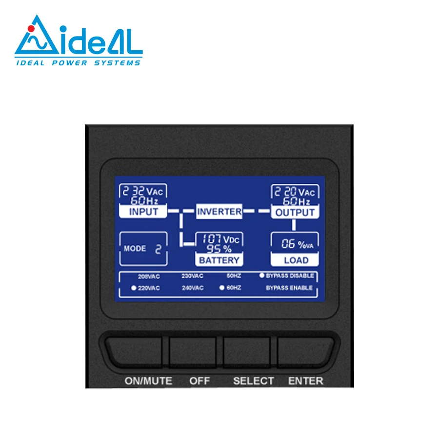 Online UPS 1000VA LCD rackmount for server center HV