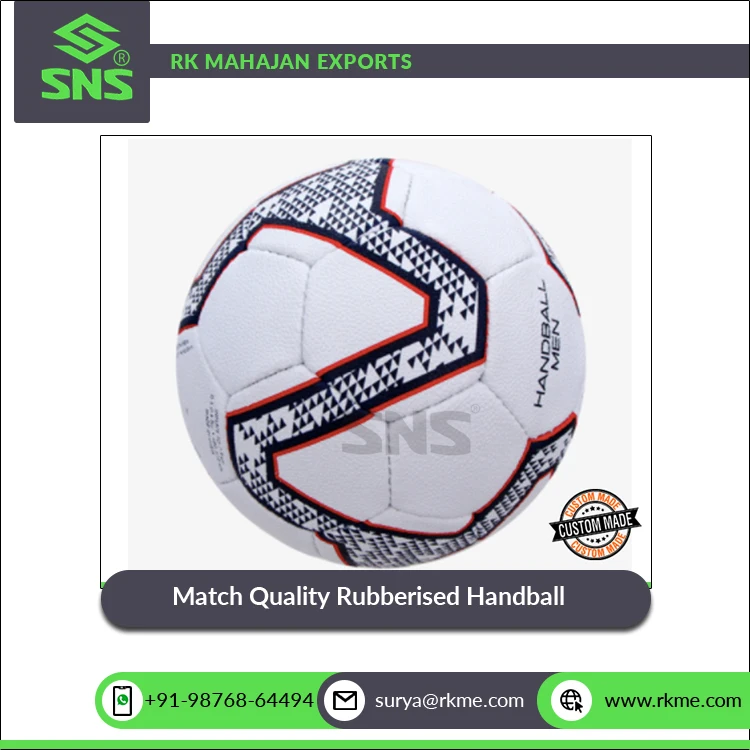 Extra Grip Surface Premium Bladder 32 Panel Design Hand-Stitched Rubberized Match Quality Handball at Competitive Price
